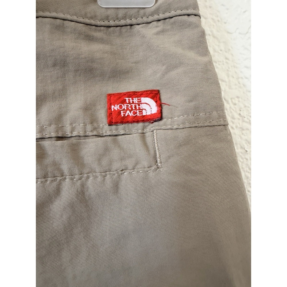 The North Face Womens Cargo Pants Size 8 Convertible Hiking Nylon Tan - Picture 7 of 16